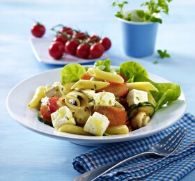 Salade de pâtes au fromage de brebis