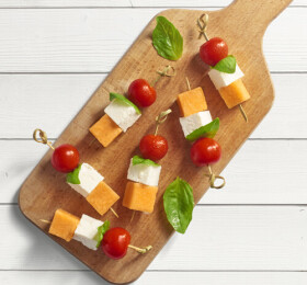 Brochettes de Melon au fromage de brebis