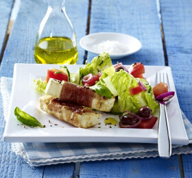 Salade au fromage et Lard Grillé