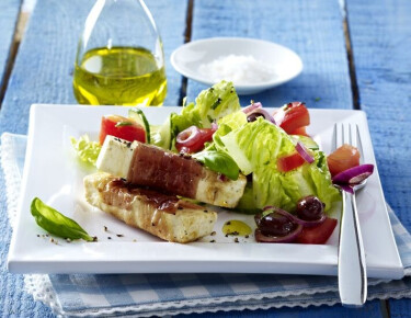 Salade au fromage et Lard Grillé