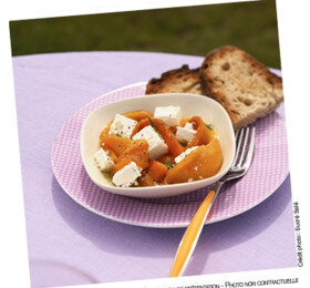 Salade de poivrons grillés au fromage de brebis