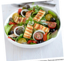 Salade gourmande aux aiguillettes de poulet