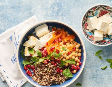 Salade de quinoa au fromage de brebis