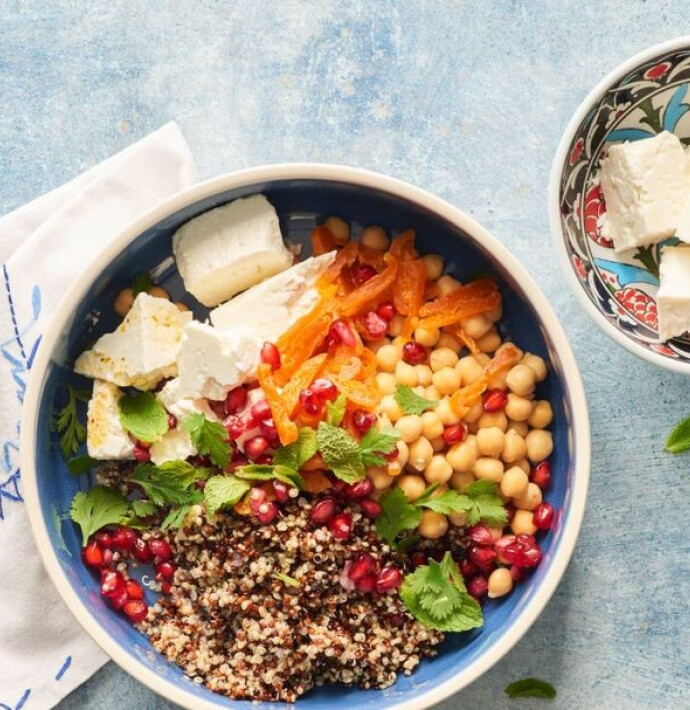 Salade de quinoa au fromage de brebis