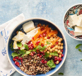 Salade de quinoa au fromage de brebis