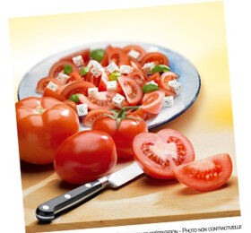 Salade de tomates au fromage de brebis