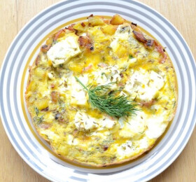 Tortilla de pommes de terre au fromage de brebis