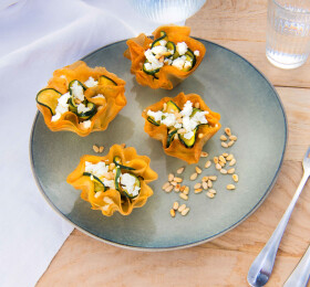 Feuilletés courgette et fromage de brebis