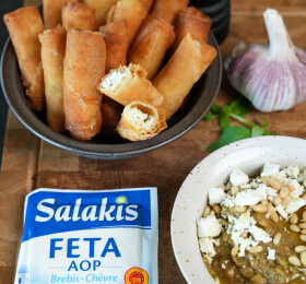 Des rouleaux croustillants à la Feta AOP Salakis